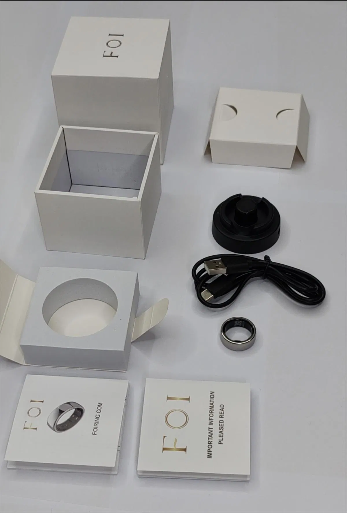 2024 Smartring OEM Sleeping Smart Ring Gadget with Heart Rate & ECG & Activity Monitor for Pinky Ring Men