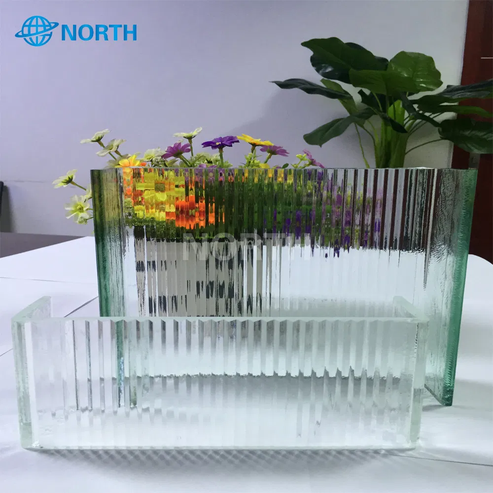 10mm Thickness Tempered U Channel Fireproof Patterned Glass