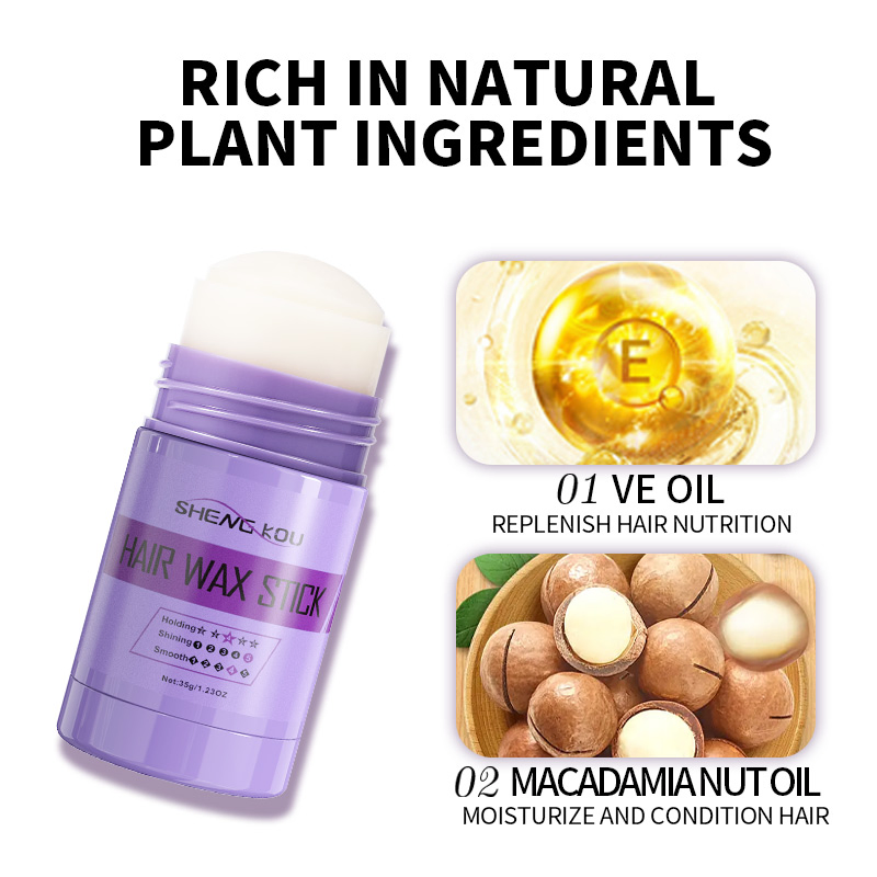 OEM Private Label Organic Hair Styling Product Moisturizing Custom Finish Hair Wax Stick