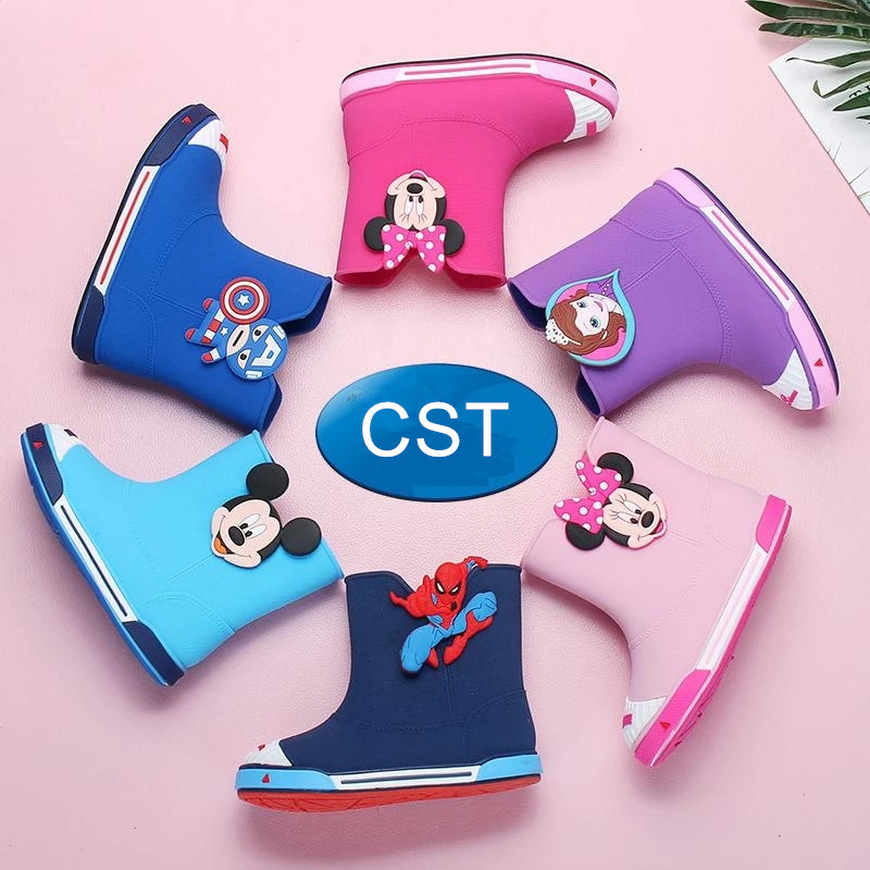 Hot Selling Children′ S Cartoon Fashion Short Anti-Skid Boots