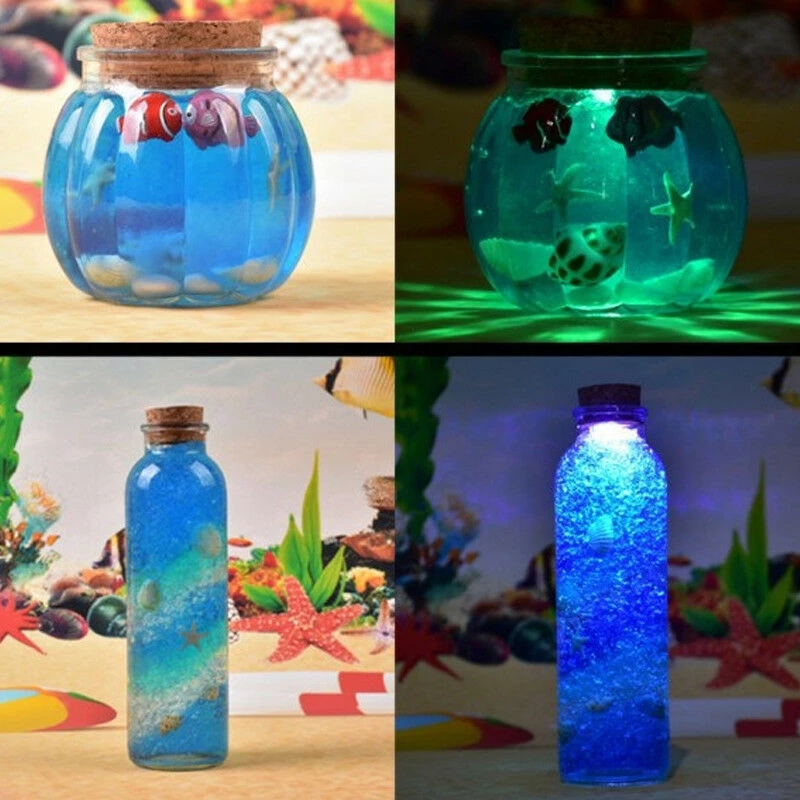 10/30g Luminous Sand Stone Fluorescent Gravel Glow in Dark Patio Garden Decoration DIY Starry Wishing Bottle Fish Tank Ornaments