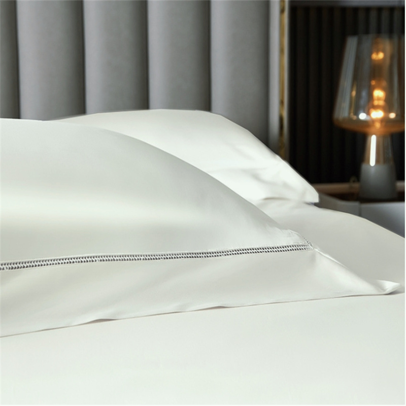 Satin Stripe 100% Egyptian Cotton 400tc Hotel Quality Duvet Cover Set