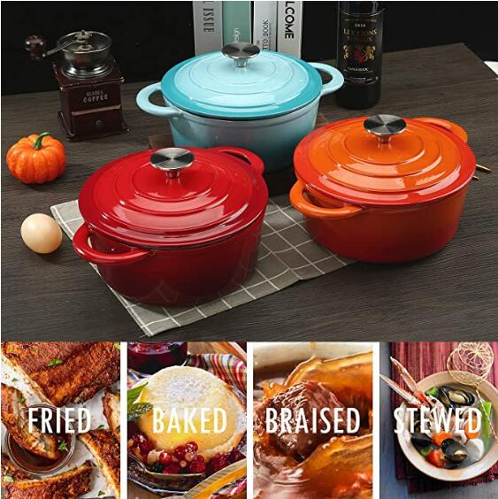 2.7L Cast Iron Casserole/Cast Iron Cookware BSCI LFGB FDA Approved