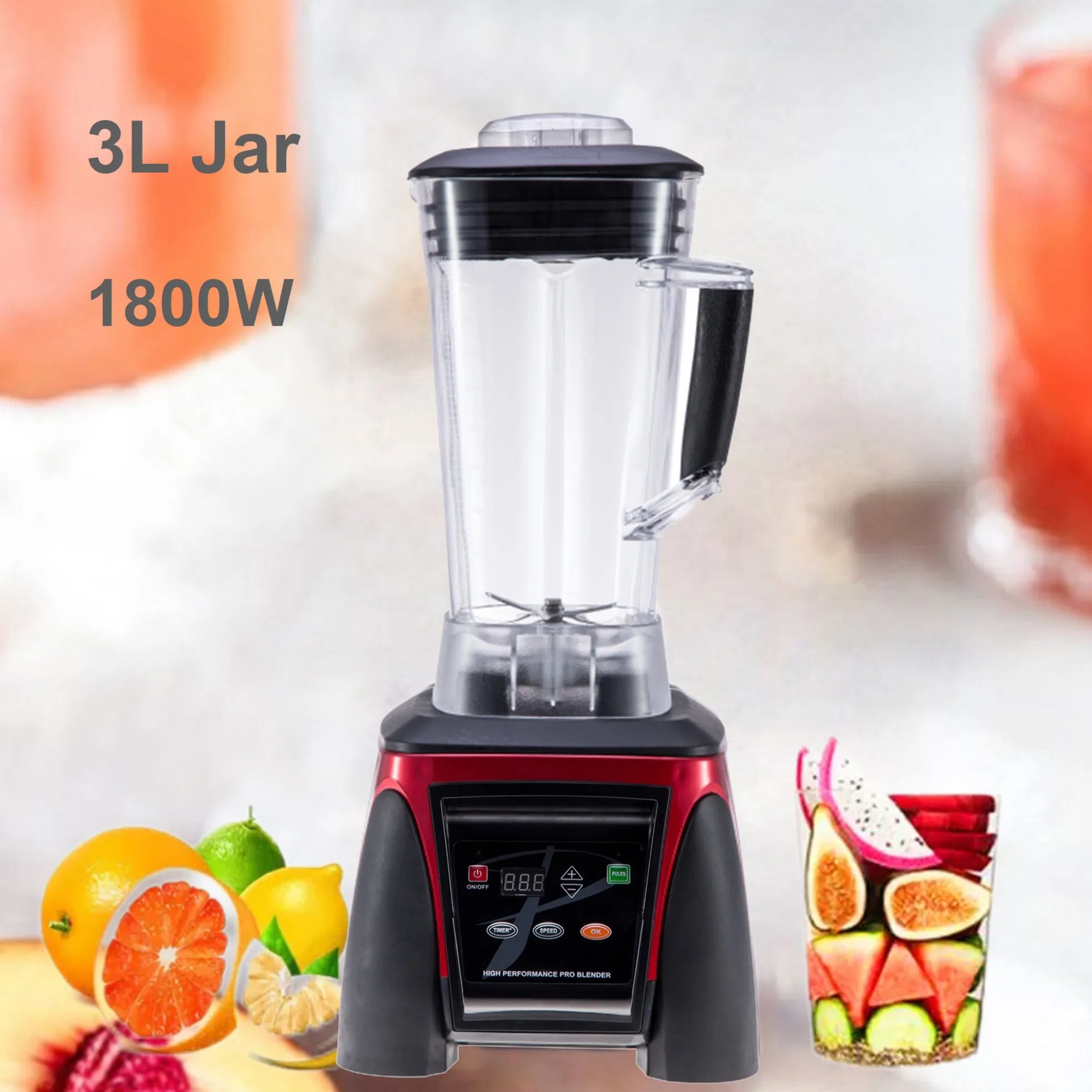 3L Electric Food Blender Ice Crusher Fruit Mixer Smoothie Blender Meat Coffee Beans Grinder