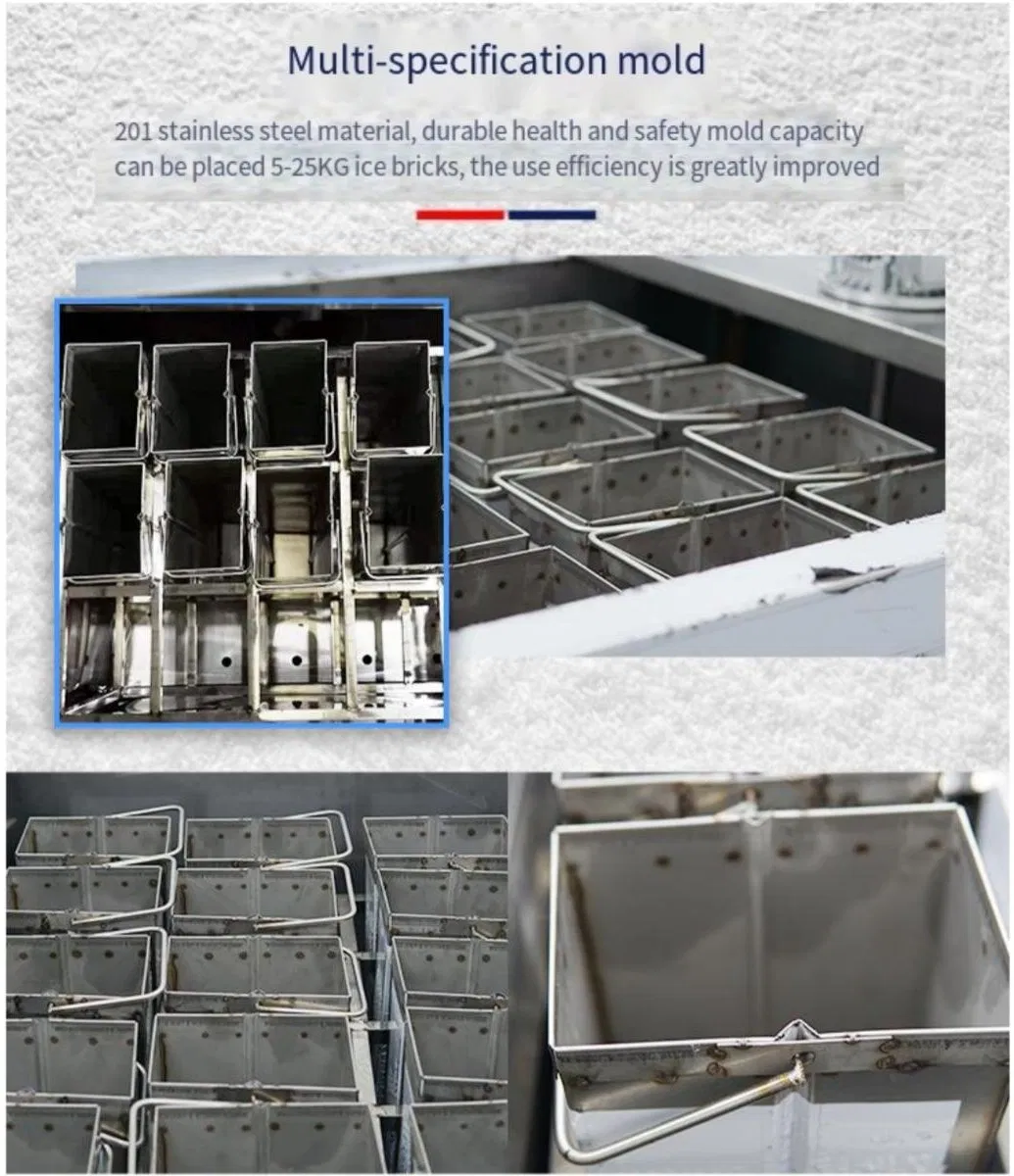 High Efficiency 2t Large Capacity Industrial Ice Block Machine Big Ice Maker