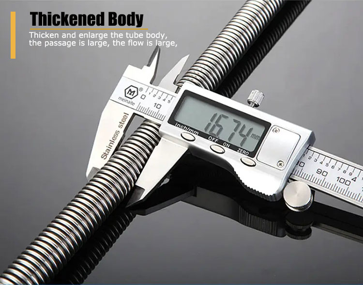 Stainless Steel Double Interlock Chrome Plated Flexible Shower Metal Hose