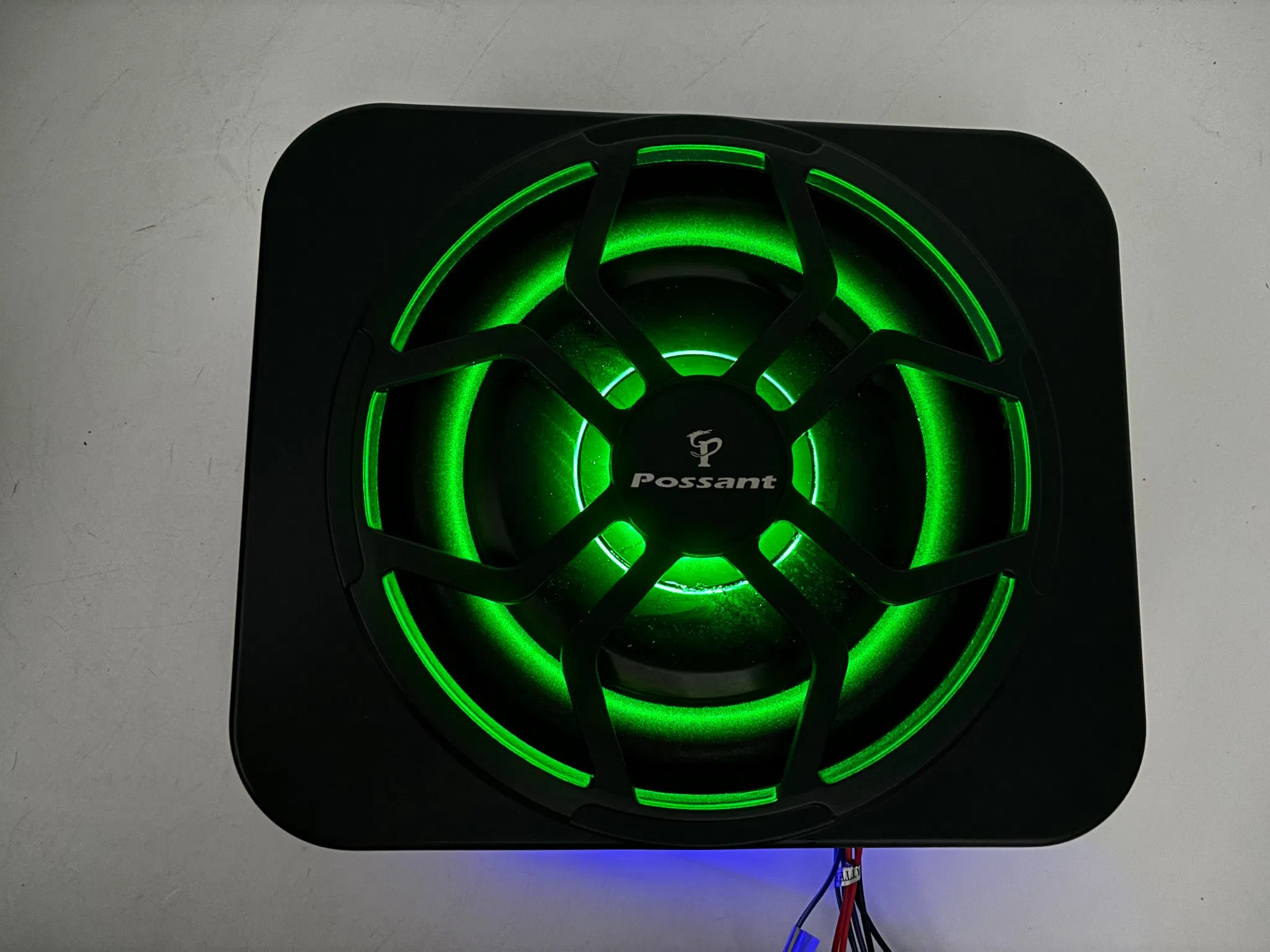 New Design Small 10 Inch Under Seat Car Subwoofer with Multi LED