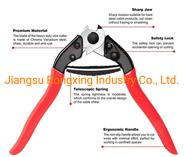 Professional Manual Cutting Tools Mini 8inch Wire Rope Scissors