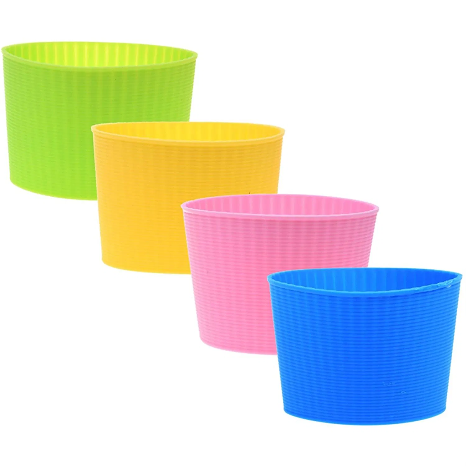 Custom Silicone Rubber Bottle Cup Sleeve for Mugs, Heat Insulation Cup Cover