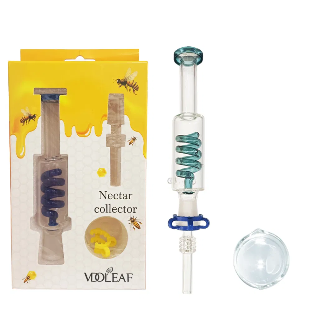 Glass Nectar Collector with 14mm 18mm Glass DAB Rig Wax Straw Tools