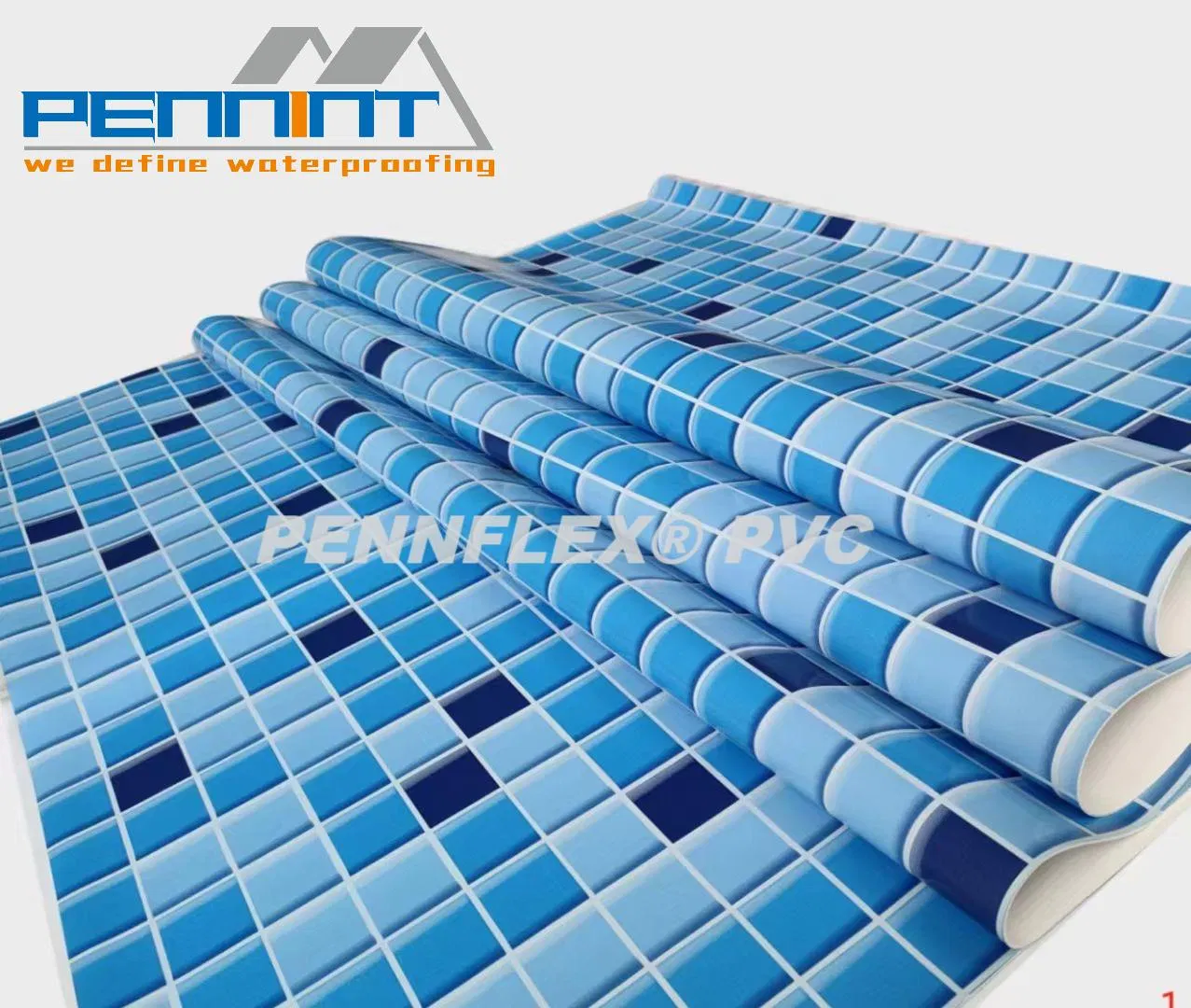Flexible Blue Homogeneous/Reinforced PVC Pool Tank Liner Waterproofing Membrane