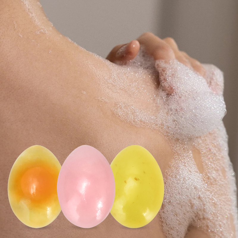 Organic Cruelty-Free Skin Revitalizer Nourishing and Vitamin C Essential Oil Egg Soap