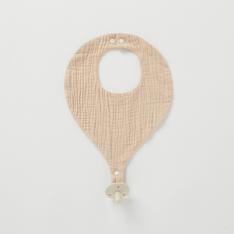 Cotton Pacifier Breathable Absorbent Supplementary Food Anti-Dirty Newborn Adjustment Baby Bib