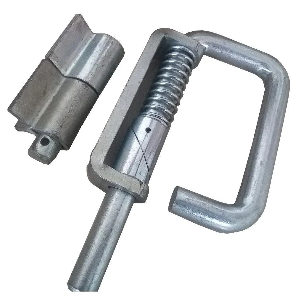 Spring Loaded Latch Galvanized Spring Catch Latch P Type Fence Slam Gate Latch Slam Latch for Cattle Yard Heavy Duty Slam Latch