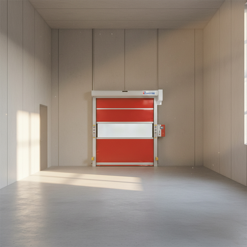 Robust PVC High-Speed Door for Manufacturing Workshops