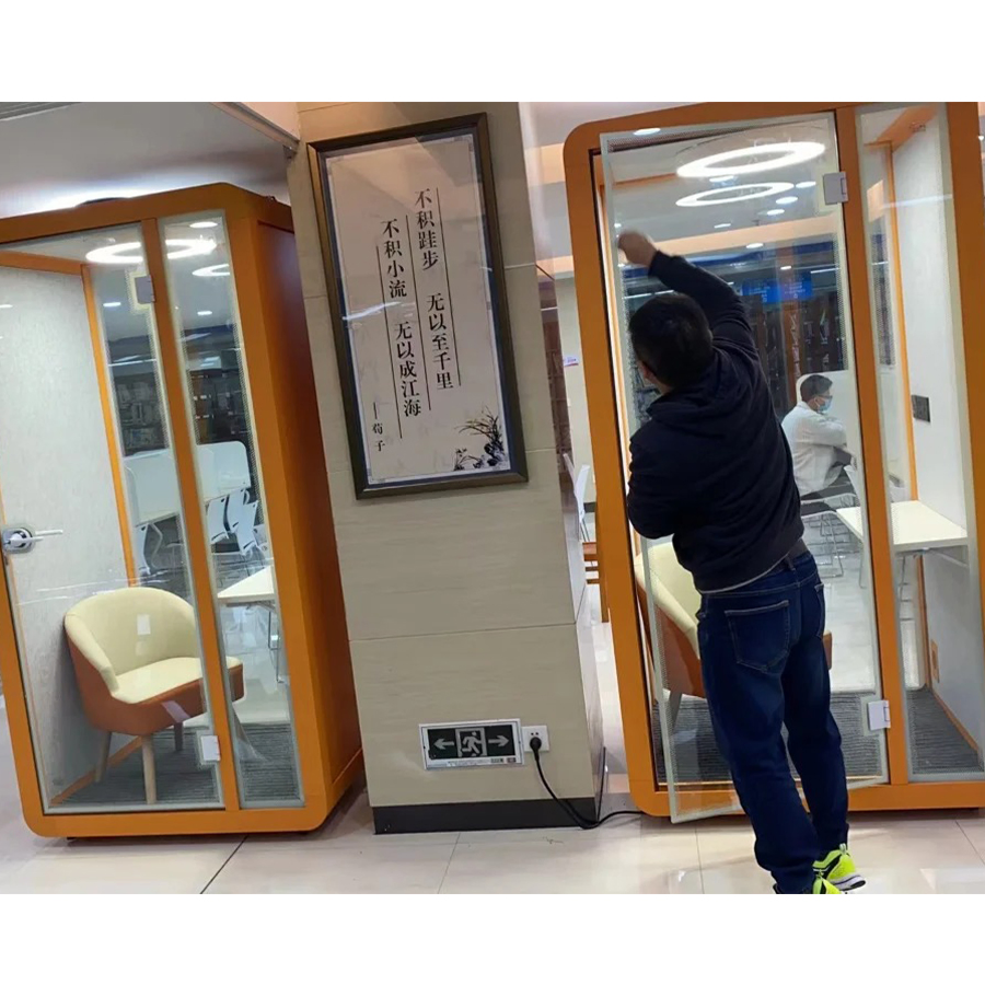 Small Leak Proof Customize Karaoke Acoustic Booth Soundproof Meeting Room with Good Service
