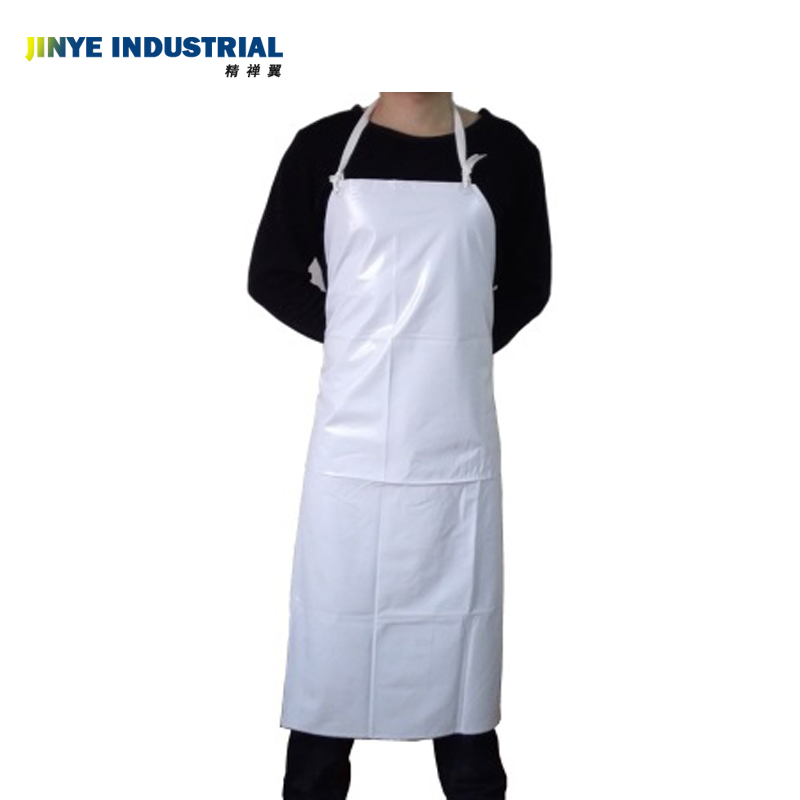 Waterproof Aprons White Plastic PVC for Cleaning Daily Cleaning Custom