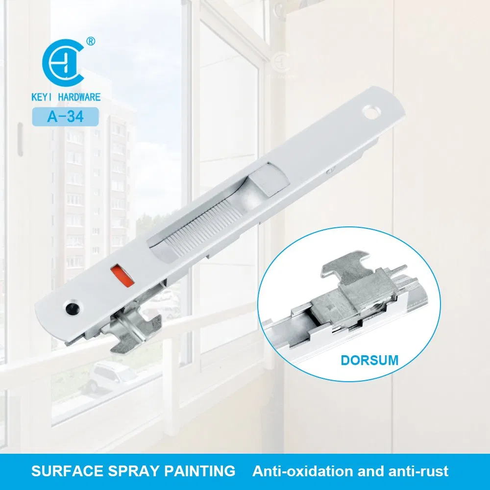 Aluminum Alloy Glass Window Push-Pull Gate Single-Side Hook Lock