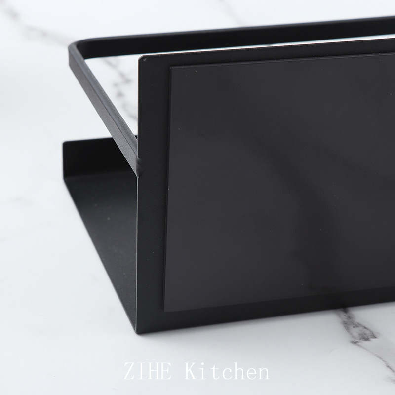 Kitchen with Magnetic Suction Simple Style Refrigerator Non Perforated Iron Storage Rack