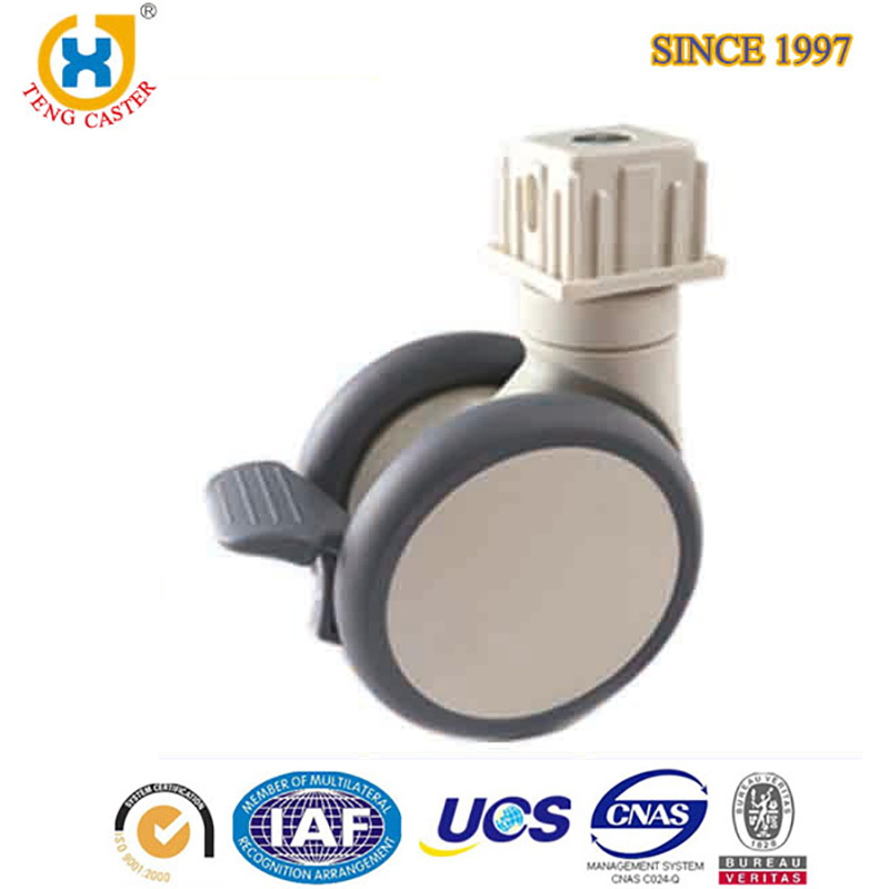 High Quality Medical Bed Caster Wheel Dual Wheel Medical Device Caster