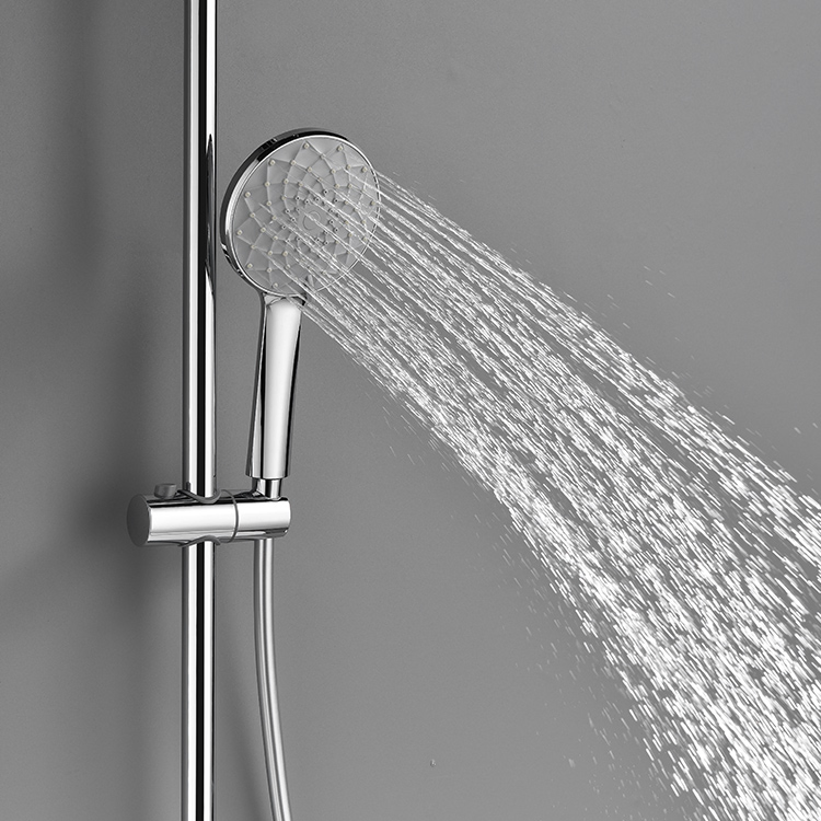 Душевая система с дождевым эффектом, настенная, медная