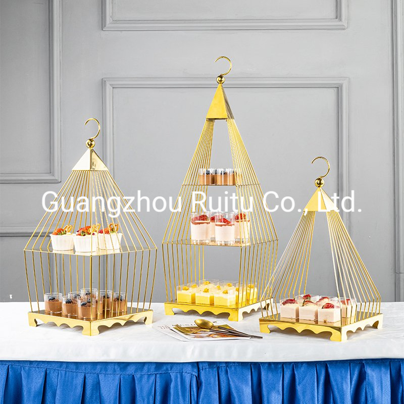 Декоративная подставка для десертов Golden Dessert