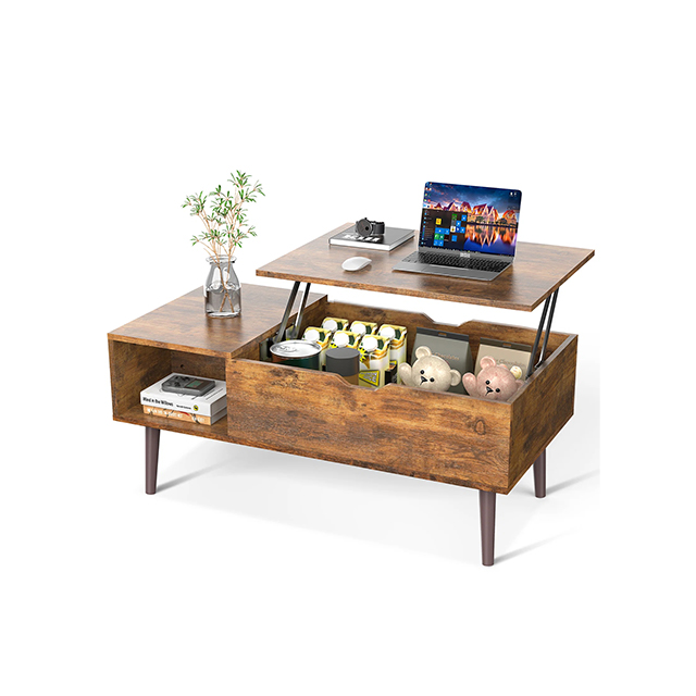 Журнальный столик дуб с ящиками многофункциональный