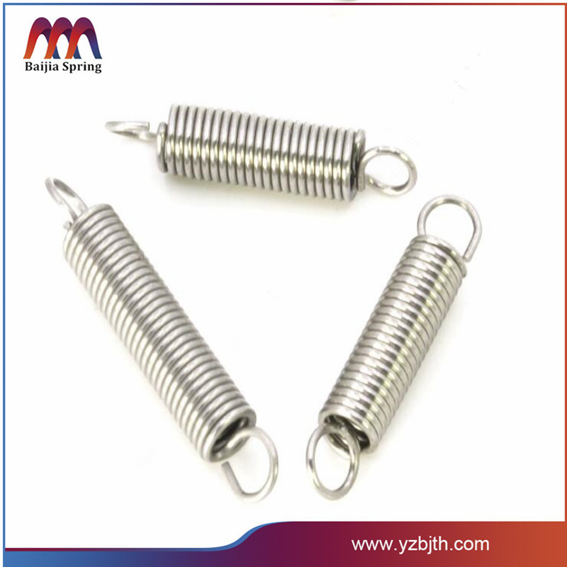 Factory Custom Stainless Steel Wire Forming Bending Coil Tension Double Hook Extension Springs