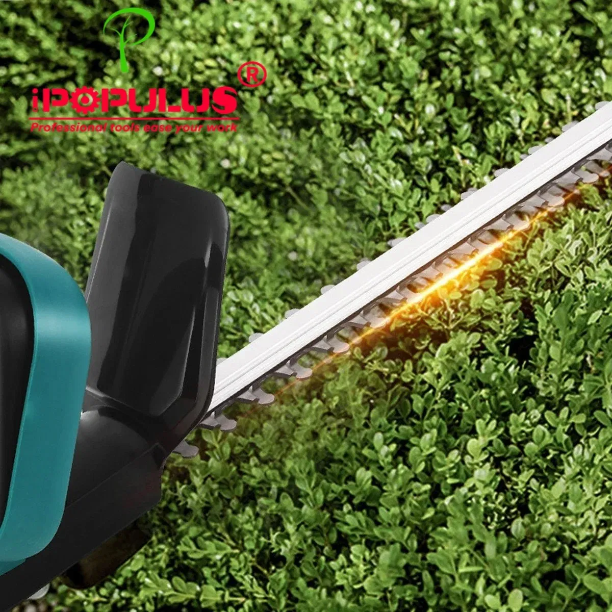 Аккумуляторный кусторез с двойным лезвием