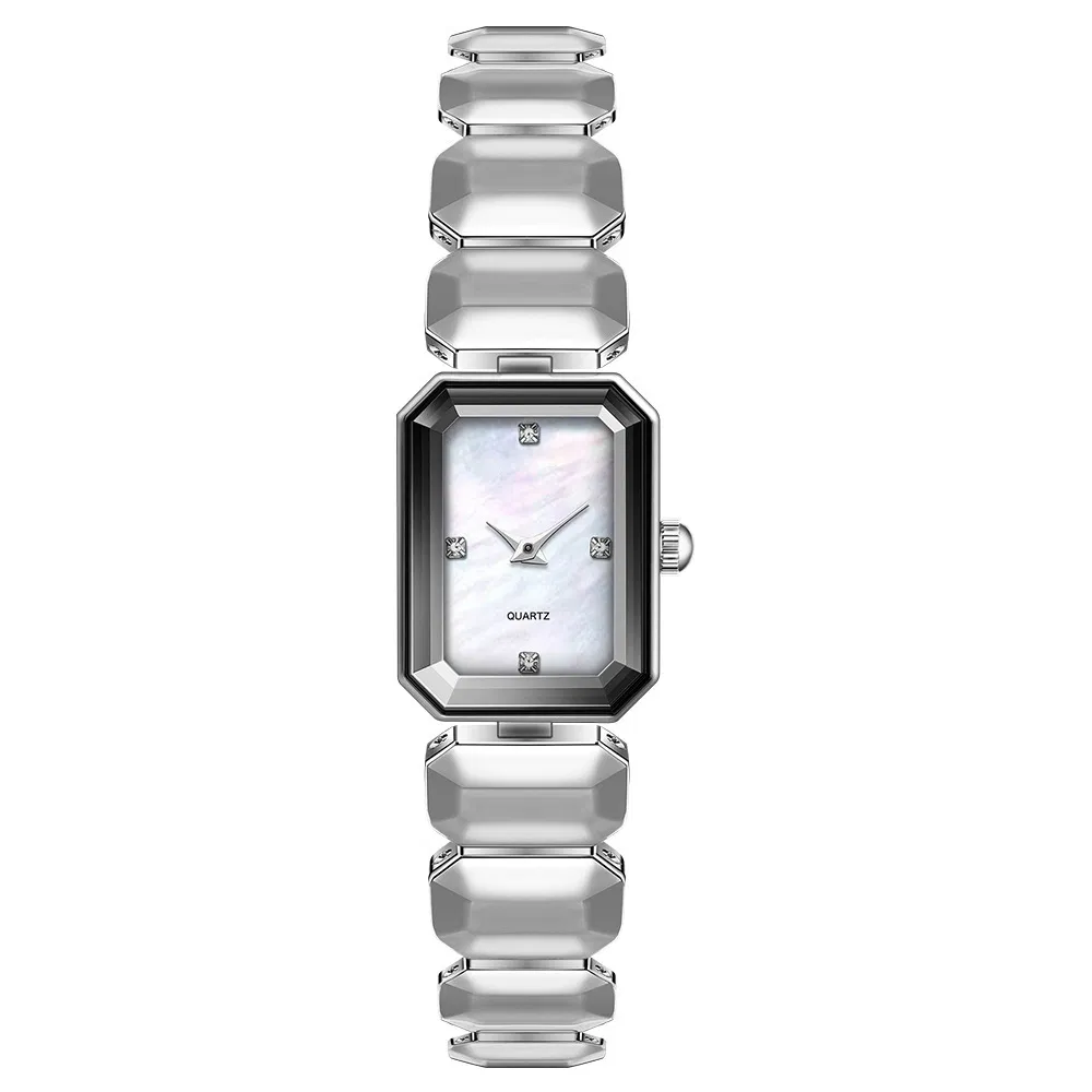 Diamond Fashion Stainless Stain Waterproof Custom Gold Ladies Wristwatch New Model Watch