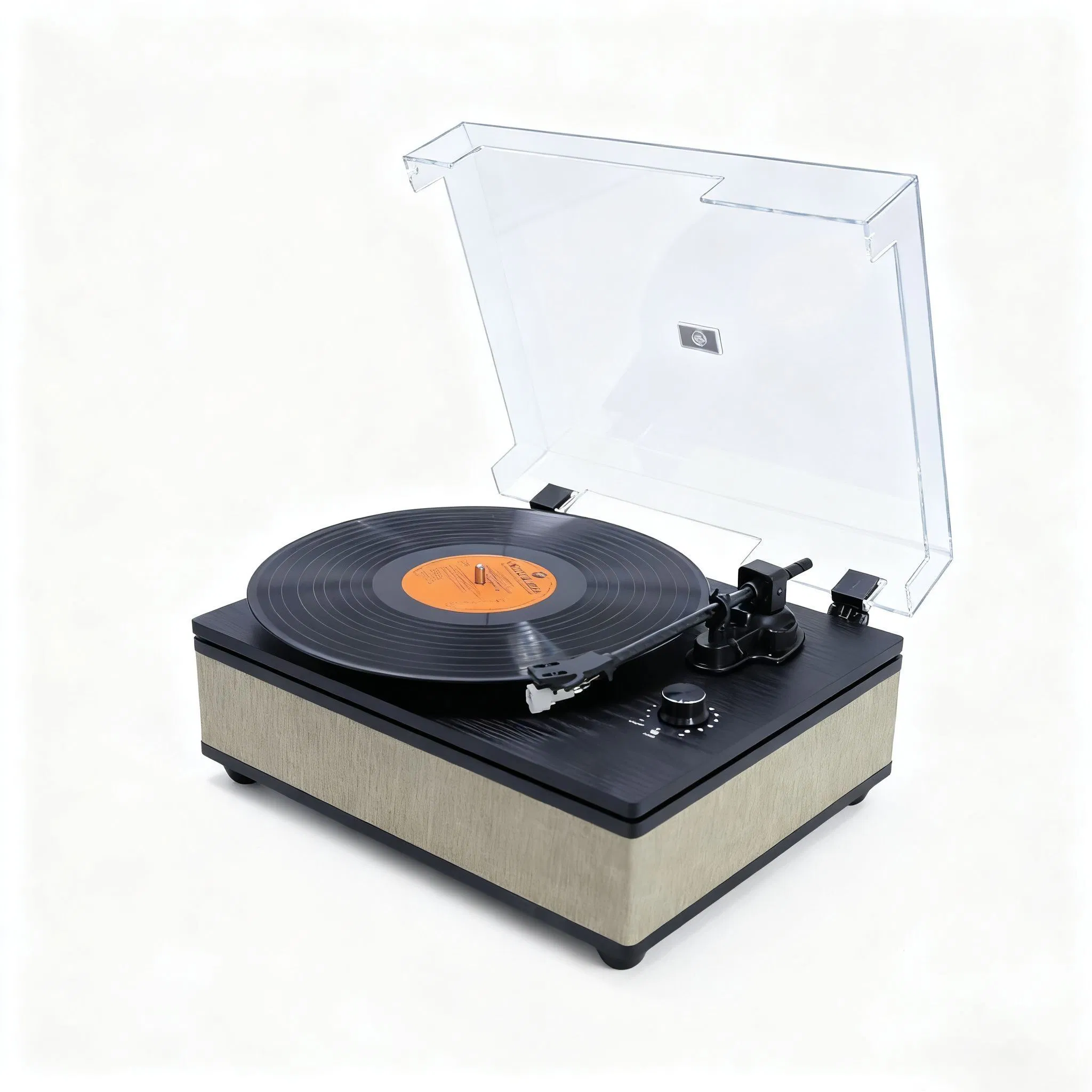 a-T mm Cartridge Stereo Vinyl Record Player Turntable Phonoqraph Light Belt