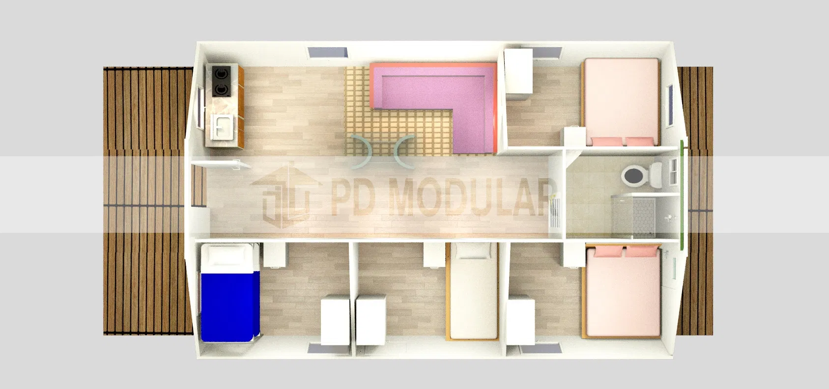 2019 Newest Largest Prefabricated Modular Expandable Folding House and Apartment