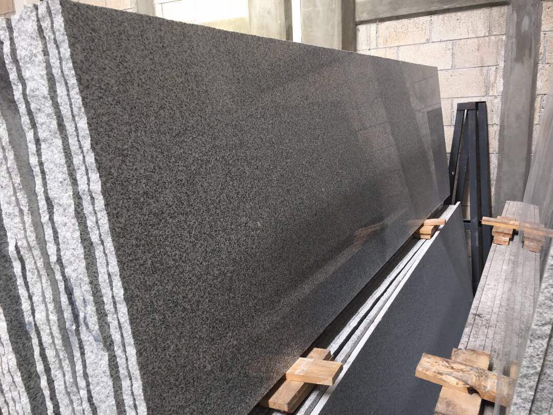 Wholesale Sesame Black Granite G654 Granite Flamed Walkway Stone
