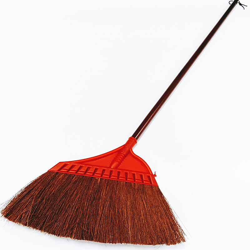 Soft Indoor or Outdoor Garden Sweeping Broom with Natural Bristle