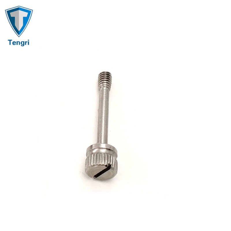 Hardware Stainless Steel316 Slotted Chess Knurled Head Captive Screw