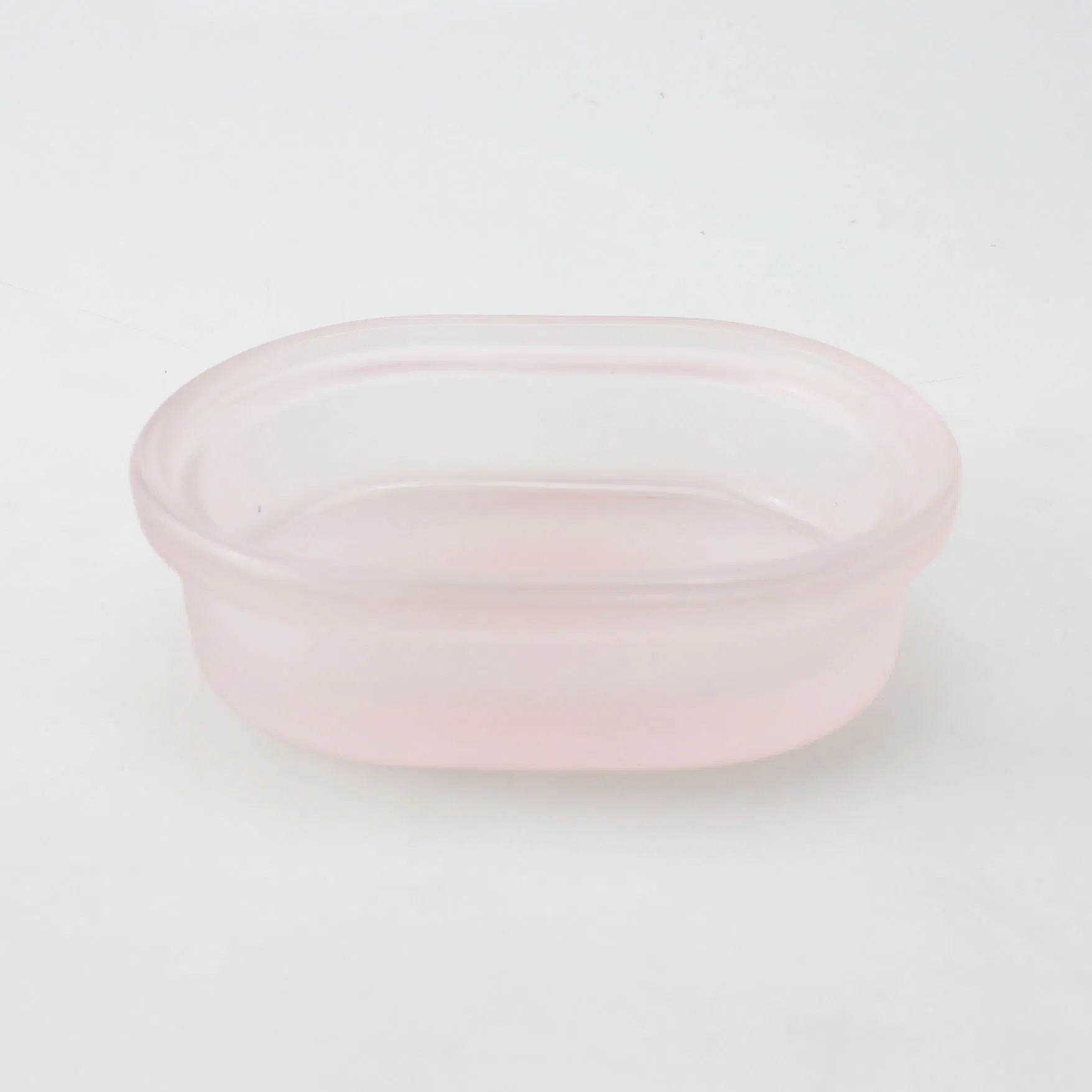 Bath Salt Glass Jar Soap Dish Pink Bathroom Accessories Sets 4 Pieces