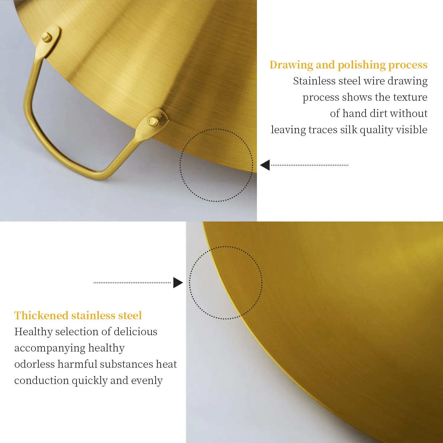 Premium Thickened Stainless Steel Round Bottom Hot Pot