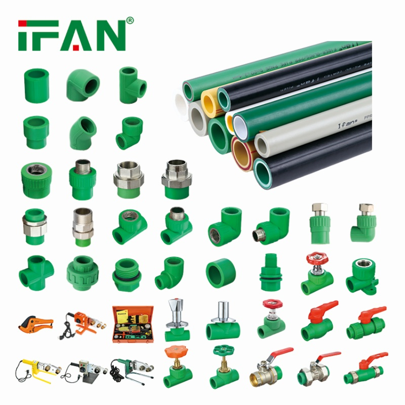Ifan Manufacturer Wholesale Plumbing Materials PPR Fittings Plastic PPR Pipe Fittings for Water Pipe