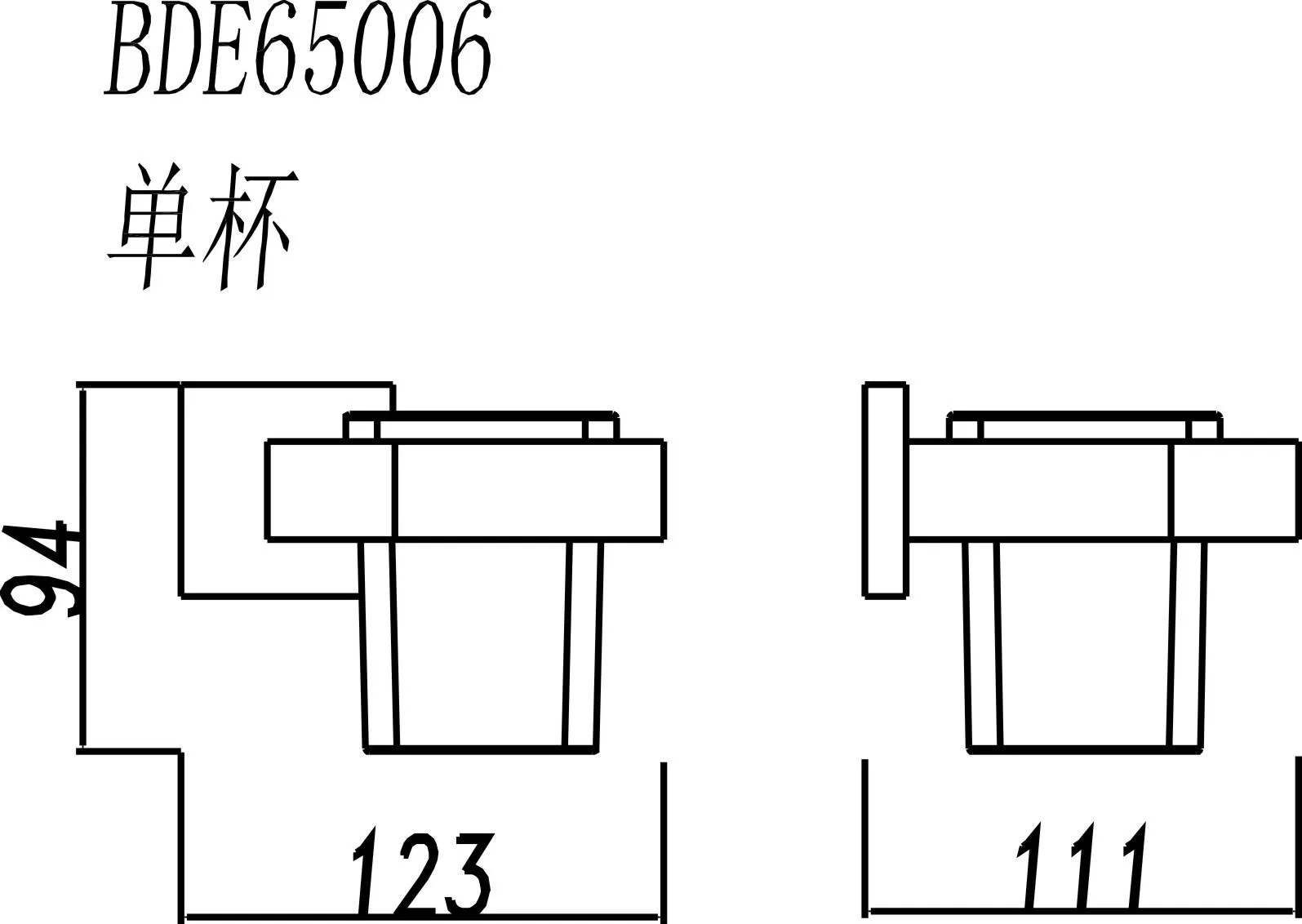 Держатель для стакана из нержавеющей стали 304 с бокалом