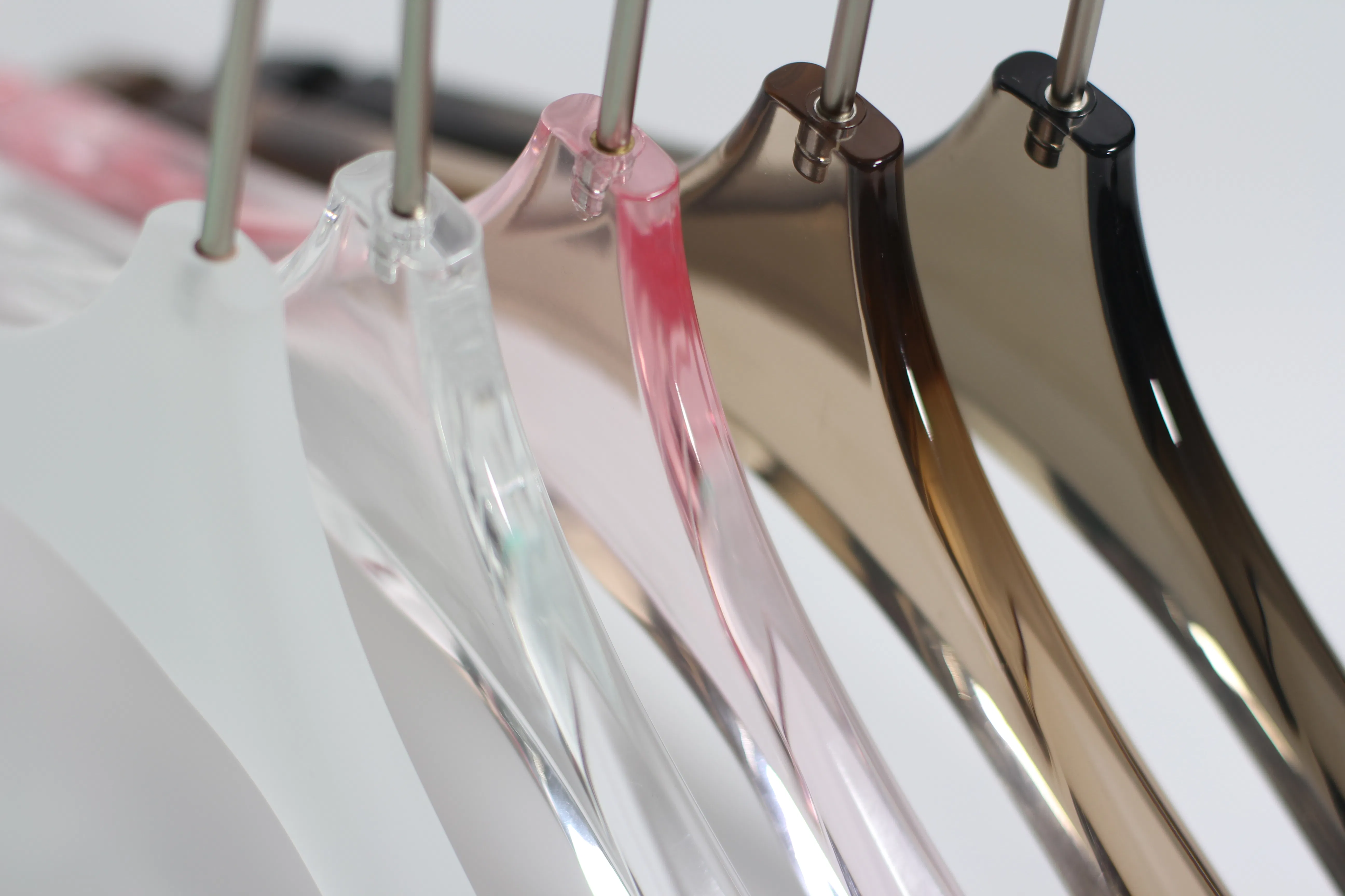 Professional Display Stands with Custom Acrylic Hangers for Fashion Events