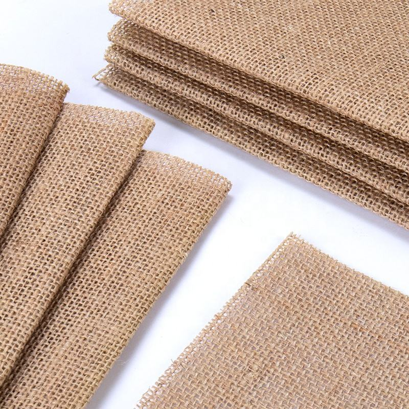 Treated Natural Jute Placemat Classic Style 10/15/20/30cm Round Jute Table Mat Supplier