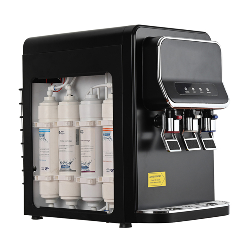 3 Taps Cold Hot Desktop Drinking Water Cooler Dispenser with Electric Compressor Cooling