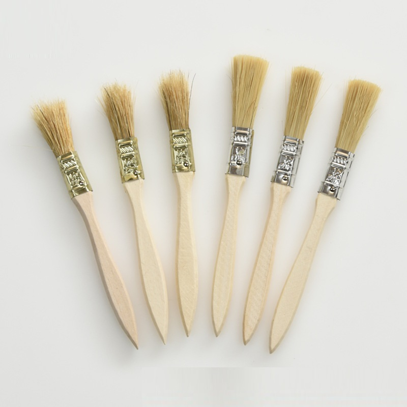 Wooden Handle Industrial Paint Brush with Pig Bristle