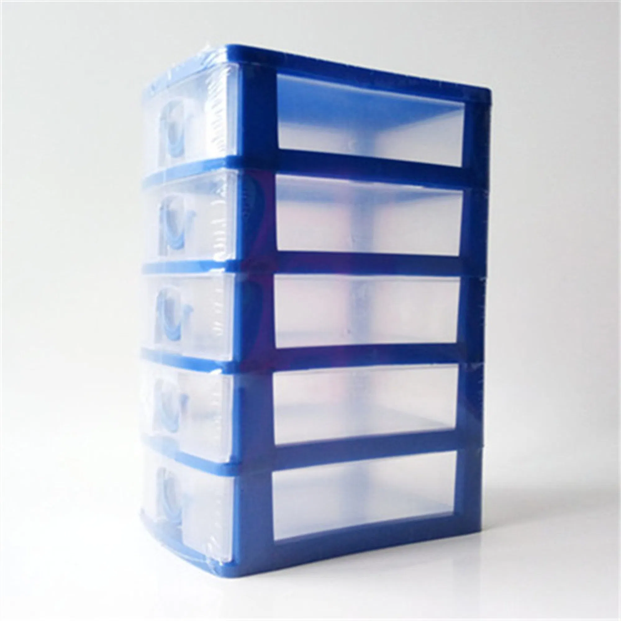 Plastic Storage with Handle Clear Cabinet Waterproof Storage Case Multilayer Desktop Organizer