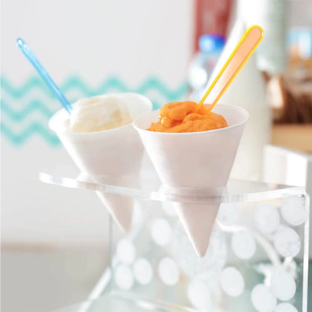 Custom Disposable French Fries Ice Cream Paper Cone Cup Food Holder
