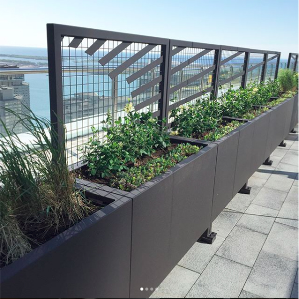 Горшки алюминиевые металлические уличные для цветов