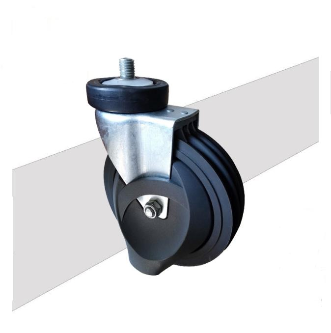 Good Quality 4-Dish Supermarket Travelator Castor Shopping Trolley Castor Wheel