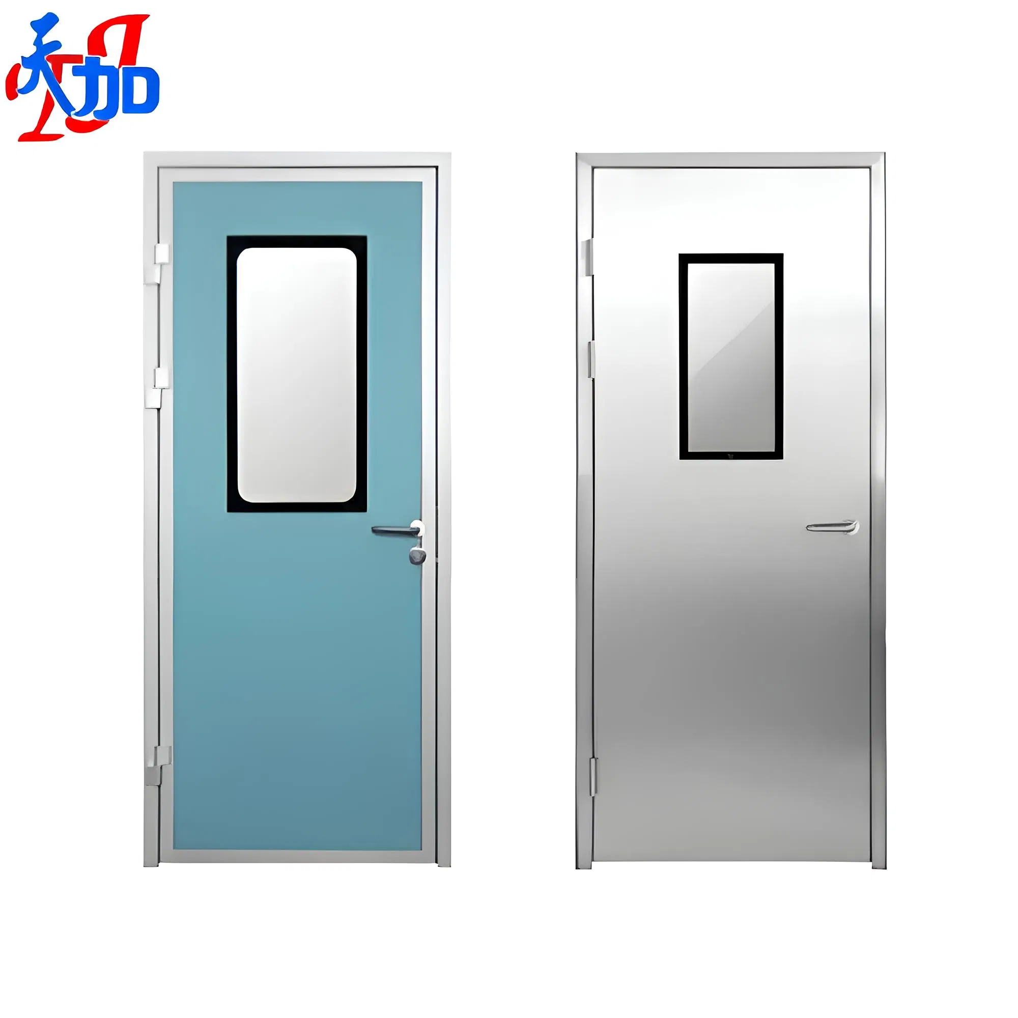 Strong Airtightness, Excellent Sound Insulation, Impact-Resistant, Durable, Easy to Clean, Various Styles Cleanroom Steel Door