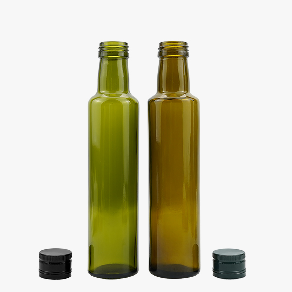 Round 250ml 500ml 750ml Green Glass Olive Oil Glass Bottle