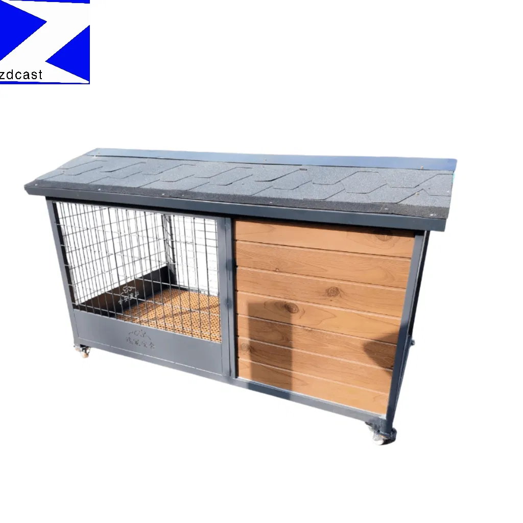 Pet Products Raised Wooden Dog House